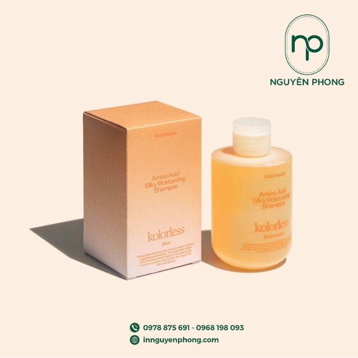 Mẫu gộp giấy đựng mỹ phẩm họa tiết gardient